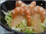 Recette Salade de pousses de soja, pamplemousse et crevettes