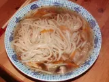 Recette Soupe de nouilles udon au poulet et champignons shiitake