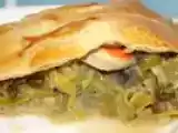 Recette Tourte de coquilles st jacques aux poireaux et safran de jean-jacques prévôt
