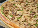 Recette Tarte fine aux petits pois et aux champignons