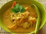 Recette Curry rouge de crevettes à la noix de coco