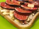Recette Tartines sucrée salées aux figues.