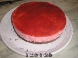 Recette Entremet croustillant à la mousse de fraise sur une base aux amandes d'eryn