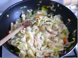 Recette Pâtes papillons, poireau et surimi