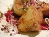 Recette Foie gras poêlé sur émincé de betteraves