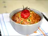Recette Clafoutis de courgettes aux olives et tomates confites