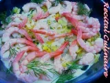 Recette Salade de poireaux aux crevettes