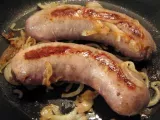 Recette Saucisse de toulouse aux oignons - toulouser bratwurst mit röstzwiebeln