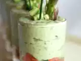 Recette Verrine de mousse d'avocat sur tartare de saumon