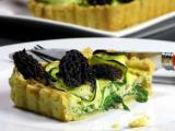 Recette Tarte aux morilles et rubans de courgette