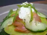Recette Pancakes de petits pois au saumon fumé et chèvre frais