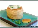 Recette Vol-au-vent au poulet et aux petits pois