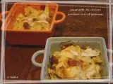 Recette Cassolette de chevre, jambon cru et pomme