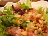 Recette Petites salades pommes de terre, pancetta & pignons