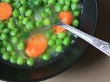 Recette Soupe de petits pois carottes