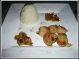 Recette Noix de st jacques et timbale de riz