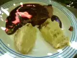 Recette Rôti de porc mariné, sauce grand-veneur et purée de pommes de terre et céleri rave