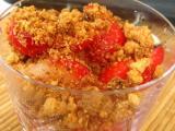 Recette Crumble fraises - citron vert