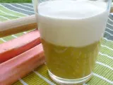 Recette Crème de mascarpone à la compote de rhubarbe