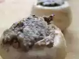 Recette Brochettes à la provencale, boulettes de viande et champignons farcis