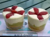Recette Verrine rhubarbe-fraises à la crème de mascarpone
