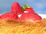 Recette Une tarte aux fraises mascarpone sur biscuit au beurre salé