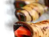 Recette Vive les petits apéros - roulés d'aubergines à l'italienne