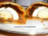 Recette Egg puffs ou feuilletés d'oeufs au curry d'oignons