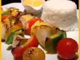 Recette Brochette de lieu jaune de ligne et st jacques (sauce beurre blanc safranée)