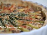 Recette Tarte aux asperges et aux champignons