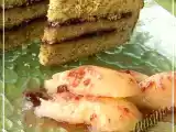 Recette Biscuit de savoie aux noix et à la gelée de groseille