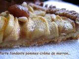 Recette Tarte fondante pommes et creme de marron