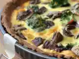 Recette Tarte aux brocolis et aux champignons