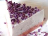 Recette Cheese cake violette biscuits roses de reims sans cuisson