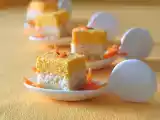 Recette Mousses de crevettes et carottes sur biscuit au cumin