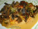 Recette Filet de panga aux champignons