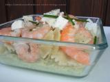 Recette Salade de pates a la creme legere d'avocats et crevettes