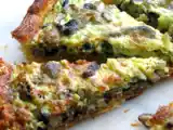 Recette Quiche aux champignons shiitakés et aux champignons de paris