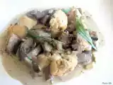 Recette Poulet à l'estragon, moutarde et champignons