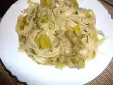 Recette Poireaux au vin blanc /braised leeks with garlic and wine /??? ????? ? ?????? ?????