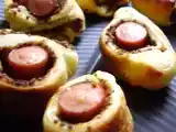Recette Roulés aux saucisses et moutarde à l'ancienne.