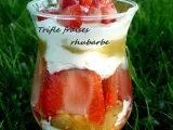 Recette Trifle fraises rhubarbe aux biscuits roses de reims
