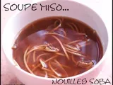Recette Soupe miso aux nouilles soba!!