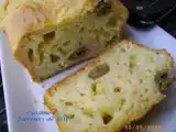 Recette Cake au cantal, lardons et olives