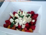 Recette Salade melon, fraises et feta