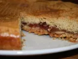 Recette Gâteau basque à la confiture prunes-amandes