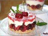 Recette Cerises au mascarpone facon pana cotta