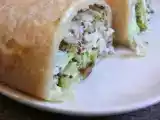 Recette Roulé de pâte filo au brocoli et graines de moutarde