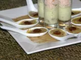 Recette Cuillères de crème brulée au foie gras et à la figue