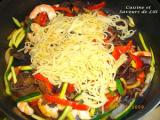 Recette Nouilles chinoises aux crevettes